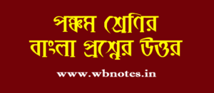 class-five-bengali-question-answers