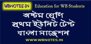 class-eight-first-unit-test-bengali-suggestion