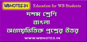 দশম শ্রেণির দ্বিতীয় ইউনিট টেস্ট বাংলা সাজেশন