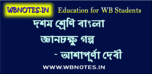 জ্ঞানচক্ষু গল্পের MCQ