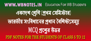 bharotio-songbidhaner-prodhan-boisistosomuho-mcq-question-answers