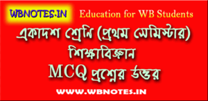 class-eleven-first-semester-education-mcq-question-answers
