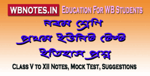 class-nine-first-unit-test-history-question