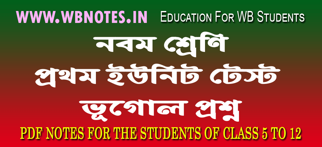 class-nine-first-unit-test-geography-question