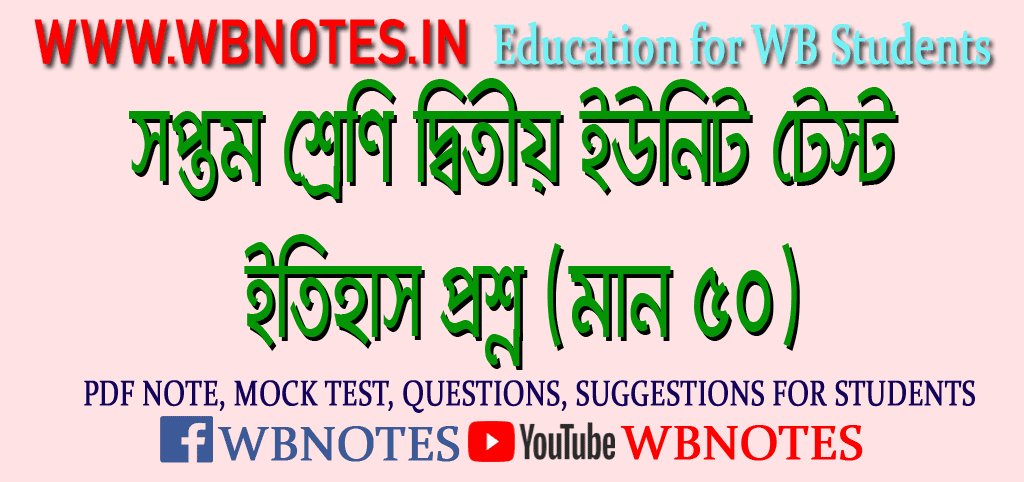 class-seven-second-unit-test-history-question