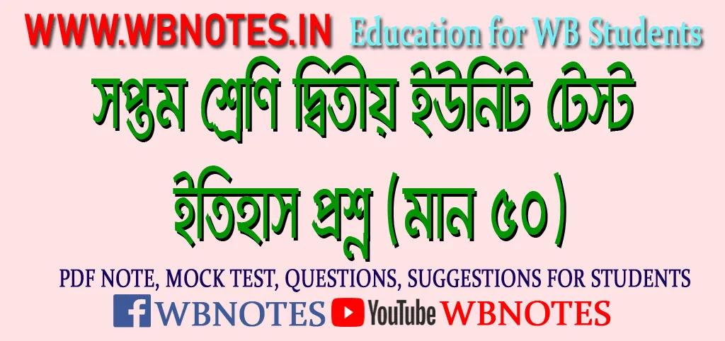 class-seven-second-unit-test-history-question