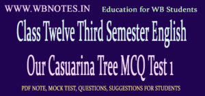 Class Twelve Third Semester English