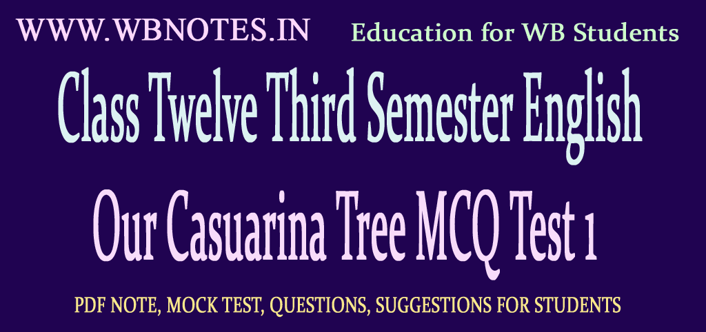 Class Twelve Third Semester English