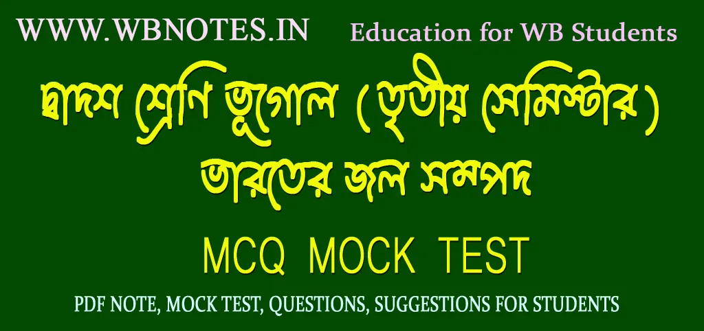 bharoter-jol-sompod-mcq-mock-test