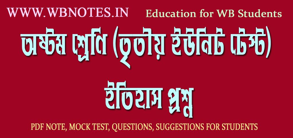 class-eight-third-unit-test-history-question