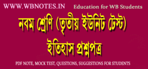 class-nine-third-unit-test-history-question-paper