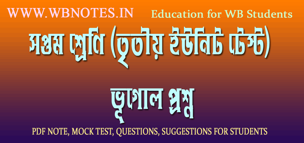 class-seven-third-unit-test-geography-question