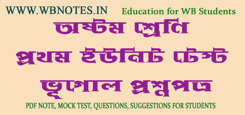 class-eight-first-unit-test-geography-question-paper