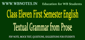 Class Eleven First Semester English