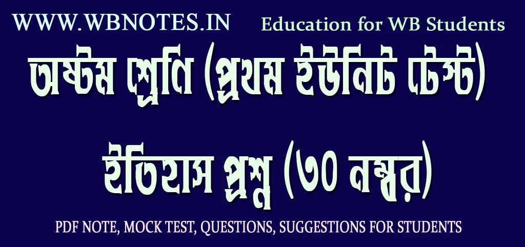 class-seven-first-unit-test-history-question