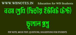 class-nine-geography-question-second-unit-test