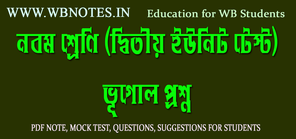 class-nine-geography-question-second-unit-test