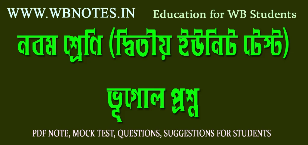 class-nine-geography-question-second-unit-test