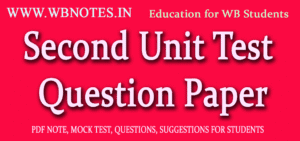 Second Unit Test Question Paper