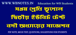 নদী অধ্যায়ের গুরুত্বপূর্ণ প্রশ্নসমূহ
