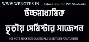 তৃতীয় সেমিস্টার বাংলা MCQ