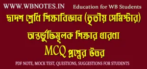ontorvuktimulok-sikkhar-dharona-mcq-question-answers
