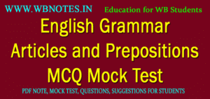 Articles and Prepositions