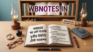 WBBSE Class 6 English 3rd Summative Suggestion and Question Pattern