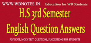 H.S 3rd Semester English Question Answers