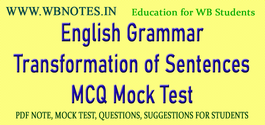 Transformation of Sentences