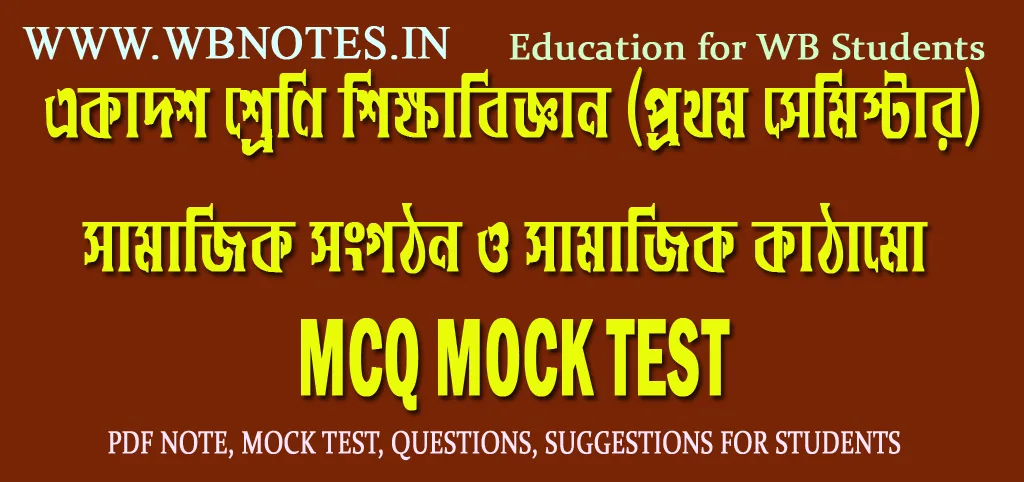 samajik-songothon-o-samajik-kathamo-mcq-mock-test