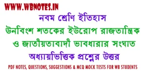 unobingsho-shotoker-europ-question-answers-class-9-history